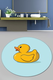 Mijölnir Canard Djt Alfombrilla de Baño Multicolor (120 cm)